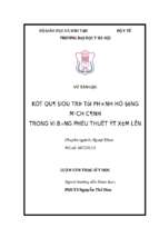 Kết quả điều trị túi phình hệ động mạch cảnh trong vỡ bằng phẫu thuật ít xâm lấn