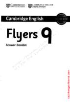 [đáp án] cambridge flyers 9 ( before 2018)