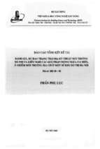 đánh giá, dự báo trạng thái địa kỹ thuật môi trường đô thị và kiến nghị các giải pháp phòng ngừa tai biến, ô nhiễm môi trường địa chất một số khu đô thị hà nội