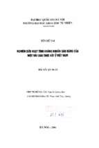 Nghiên cứu hoạt tính kháng khuẩn sâu răng của một vài loài thực vật ở việt nam