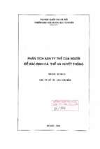 Phân tích adn ty thể của người để xác định cá thể và huyết thống