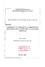 ảnh hưởng của nồng độ ag và nhiệt độ lên kích thước hạt và tính chất của vật liệu nano si ag