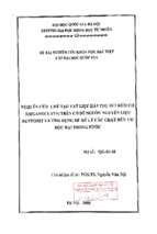 Nghiên cứu chế tạo vật liệu hấp phụ sét hữu cơ (organoclays) trên cơ sở nguồn nguyên liệu bentonit và ứng dụng để xử lý các chất hữu cơ độc hại trong nước