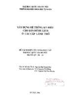 Xây dựng hệ thống ký hiệu cho bản đồ du lịch ở các cấp lãnh thổ