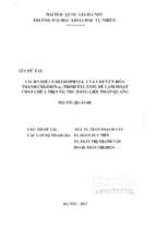 Nghiên cứu hiện trạng và đề xuất giải pháp xử lý nước thải nhà máy sản xuất xúc xích thuộc công ty liên doanh đức việt tnhh