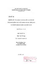 Nghiên cứu tác động của phản hồi và chữa lỗi trên hoạt động giao tiếp trong lớp học tiếng anh tại trường đại học khtn, đại học qghn