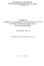 Nghiên cứu ảnh hưởng của sóng điện từ mạnh lên một số tính chất động trong bán dẫn thấp chiều