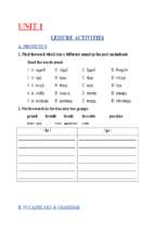 Bài tập tiếng anh 8 nguyển kim hiền tập 1 (file word)