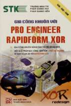 Gia công khuôn với pro engineer và rapidform xor