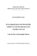 đồ ăn nhanh trong đời sống đô thị  nghiên cứu trường hợp nhà hàng lotteria ở hà nội