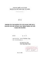 Nghiên cứu ảnh hưởng của axit humic đến sự di chuyển của một số kim loại nặng trong các đối tượng môi trường