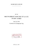 Hiệu ứng điện từ trong một số vật liệu từ giảo   áp điện