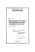 Nghiên cứu thiết kế và tích hợp các chíp chuyên dụng vào hệ thống đo lường và thu thập dữ liệu