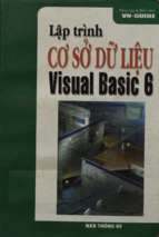 Lập trình cơ sở dữ liệu với visual basic 6