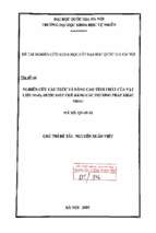 Nghiên cứu cấu trúc và nâng cao tính chất của vật liệu mno2 được điều chế bằng các phương pháp khác nhau