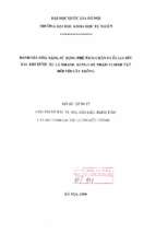 đánh giá khả năng sử dụng phế thải chăn nuôi gia súc sau khi được xử lý nhanh bằng chế phẩm sinh vật đối với cây trồng