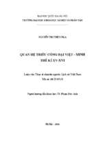 Quan hệ triều cống đại việt   minh thế kỉ xv xvi