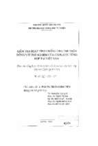 Kiểm tra hoạt tính chống ung thư trên động vật thí nghiệm của cisplatin tổng hợp tại việt nam