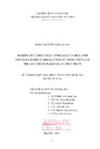 Nghiên cứu chiết tách, tính chất và biến tính polysaccharid (carrageenan) từ rong biển làm phụ gia chế biến, bảo quản thực phẩm