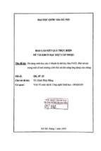 đa dạng sinh học của vi khuẩn kỵ khí ôxy hóa fe(ii), khử nitrate trong một số môi trường sinh thái và khả năng ứng dụng của chúng