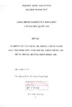 Nghiên cứu xây dựng hệ thống chuẩn đánh giá cho sinh viên năm thứ ba khoa tiếng anh hệ sư phạm, trường đhnn   đhqghn
