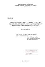 Nghiên cứu điều kiện tự nhiên vùng cao nguyên đá đồng văn   mèo vạc phục vụ xây dựng công viên địa chất (geopark)