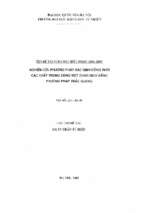 Nghiên cứu phương pháp xác định đồng thời các chất trong cùng một dung dịch bằng phương pháp trắc quang