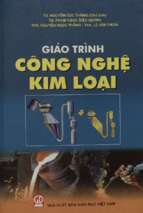 Giáo trình công nghệ kim loại