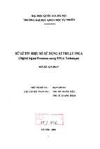 Xử lí tín hiệu số sử dụng kĩ thuật epga