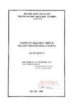 Nghiên cứu khai thác thiết bị địa chấn thăm dò strata visor nz