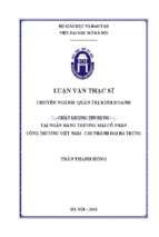 Chất lượng tín dụng tại ngân hàng thương mại cổ phần công thương việt nam – chi nhánh hai bà trưng