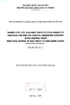 Nghiên cứu cấu tạo phức chất của palađi(ii) và niken(ii) với một số 4 metyl thiosemicacbazon bằng phương pháp phổ cộng hưởng từ hạt nhân và phổ khối lượng