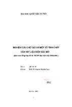 Nghiên cứu chế tạo và một số tính chất của vật liệu điện sắc mới