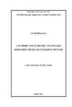 Can thiệp tâm lí cho một trường hợp bệnh nhân trầm cảm có hành vi thủ dâm (luận văn thạc sĩ tâm lý học)