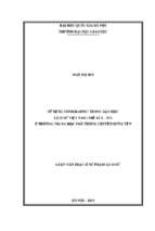 Sử dụng infographic trong dạy học lịch sử việt nam (thế kỉ x   xv) ở trường trung học phổ thông chuyên hưng yên