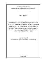 Hình thành luận điểm về tiêu chí đánh giá năng lực đổi mới của doanh nghiệp việt nam trong bối cảnh cách mạng công nghiệp 4.0 (nghiên cứu trường hợp công ty cổ phần nội dung số toàn cầu   gdc) (luận văn thạc sĩ tâm lý học)