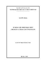 áp dụng liệu pháp nhận thức cho một ca trầm cảm ở người lớn