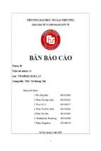 Báo cáo câu hỏi chính sách thương mại quốc tế case 1