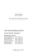 Chính sách xuất khẩu gạo của thái lan