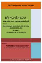 Tình hình xuất khẩu dầu thô của việt nam từ năm 2005 đến nay và tác động của nó tới nền kinh tế