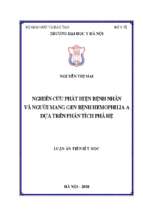 Nghiên cứu phát hiện bệnh nhân và người mang gen hemophilia a dựa trên phân tích phả hệ