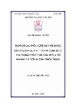 Nghiên cứu hiệu quả gây mê bằng sevofluran qua mát thanh quản để tự thở trong phẫu thuật nội nhãn ở trẻ nhũ nhi có tiền sử thiếu tháng