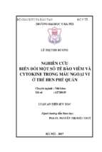 Nghiên cứu biến đổi một số tế bào viêm và cytokine trong máu ngoại vi ở trẻ hen phế quản