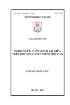 Nghiên cứu chỉnh hình tai giữa trên hốc mổ khoét chũm tiệt căn