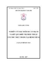 Nghiên cứu đặc điểm di căn hạch và kết quả điều trị phẫu thuật ung thư trực tràng tại bệnh viện k