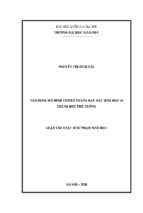 Vận dụng mô hình vested trong dạy học sinh học 10 trung học phổ thông