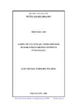 Nghiên cứu xây dựng quy trình chẩn đoán helicobacter pylori bằng nested pcr từ dịch dạ dày