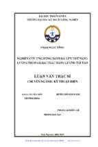 Nghiên cứu ứng dụng bánh đà lưu trữ năng lượng trong khai thác năng lượng tái tạo