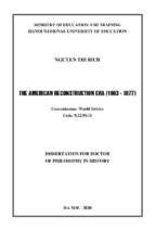 Quá trình tái thiết nước mỹ (1863   1877) tt tieng anh