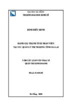 đánh giá thành tích nhân viên tại cục quản lý thị trường tỉnh gia lai